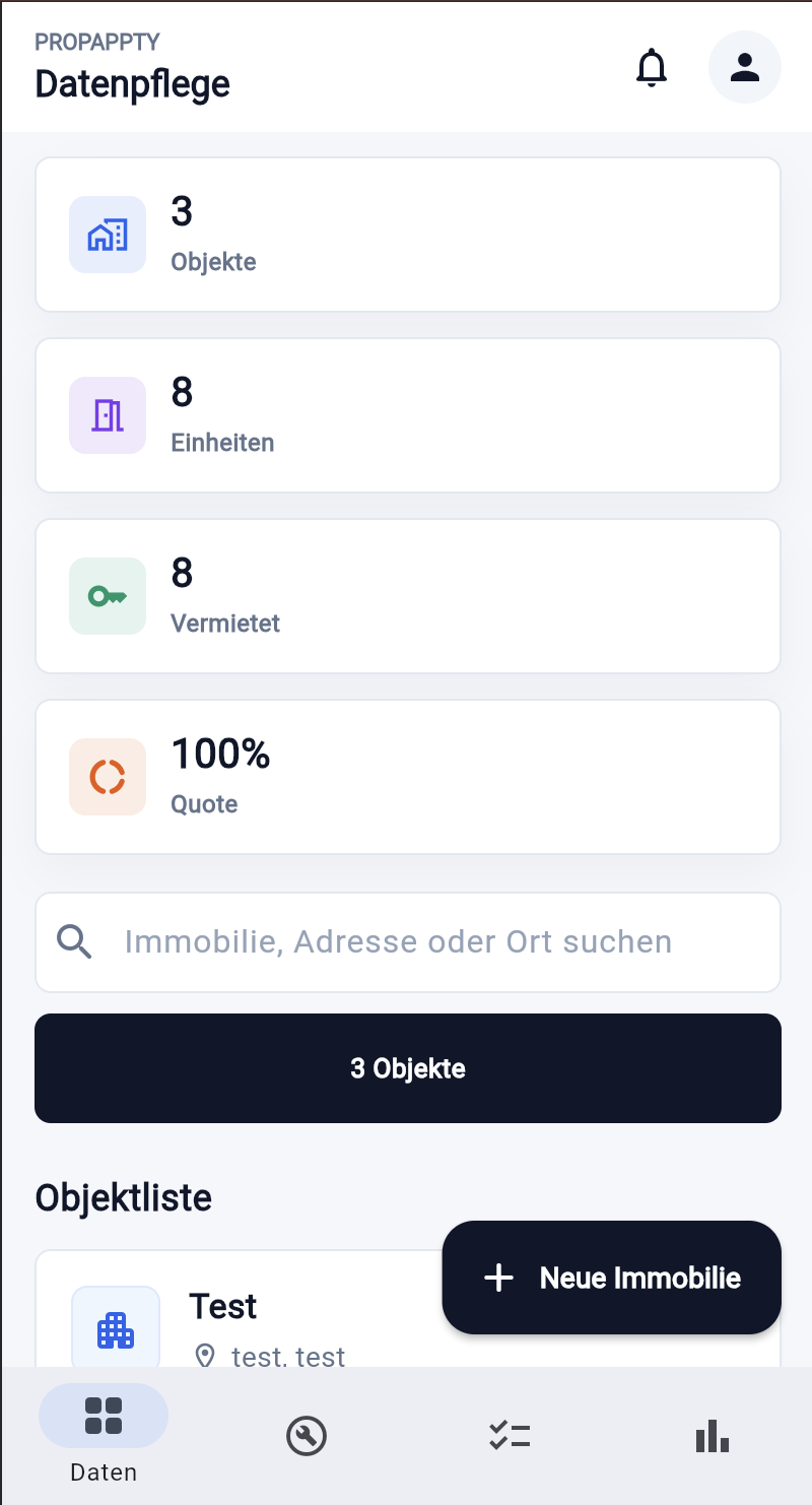 PROPAPPTY mobile Datenpflege